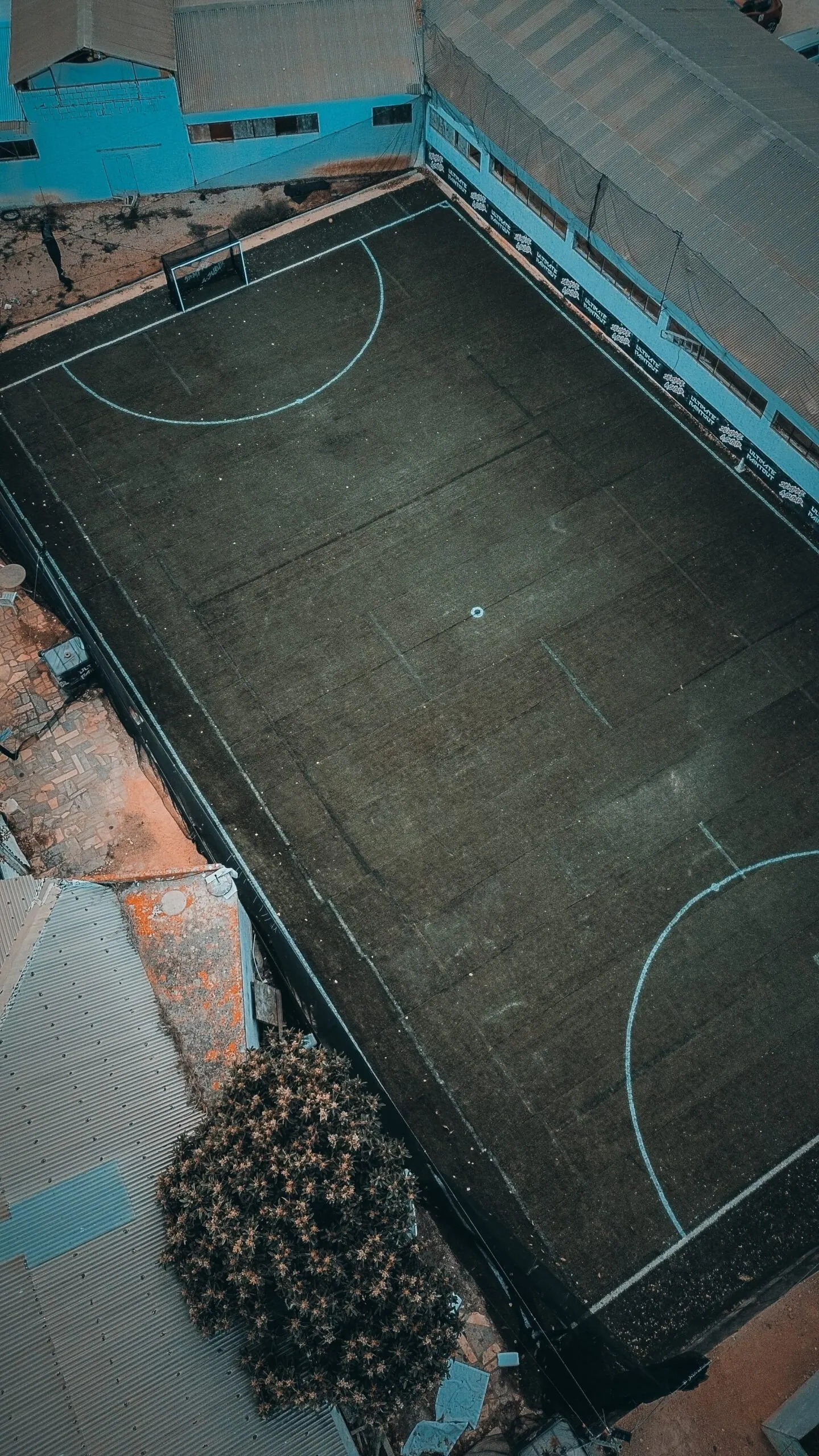 Synthetic football pitch